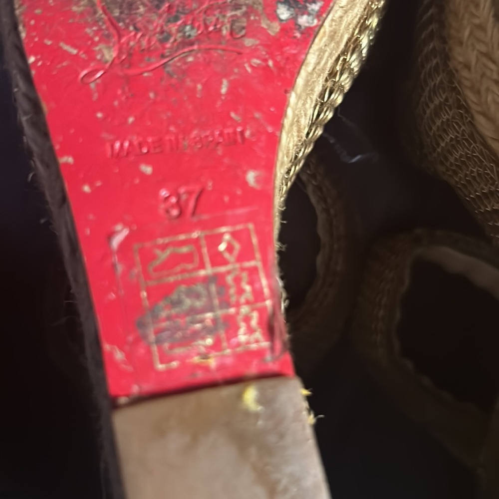 LOUIS VUITTON CADENA WEDGE ESPADRILLES SANDALS - Picture 12 of 15